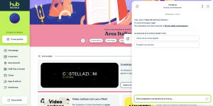 Area italiano con Tutor AI aperto